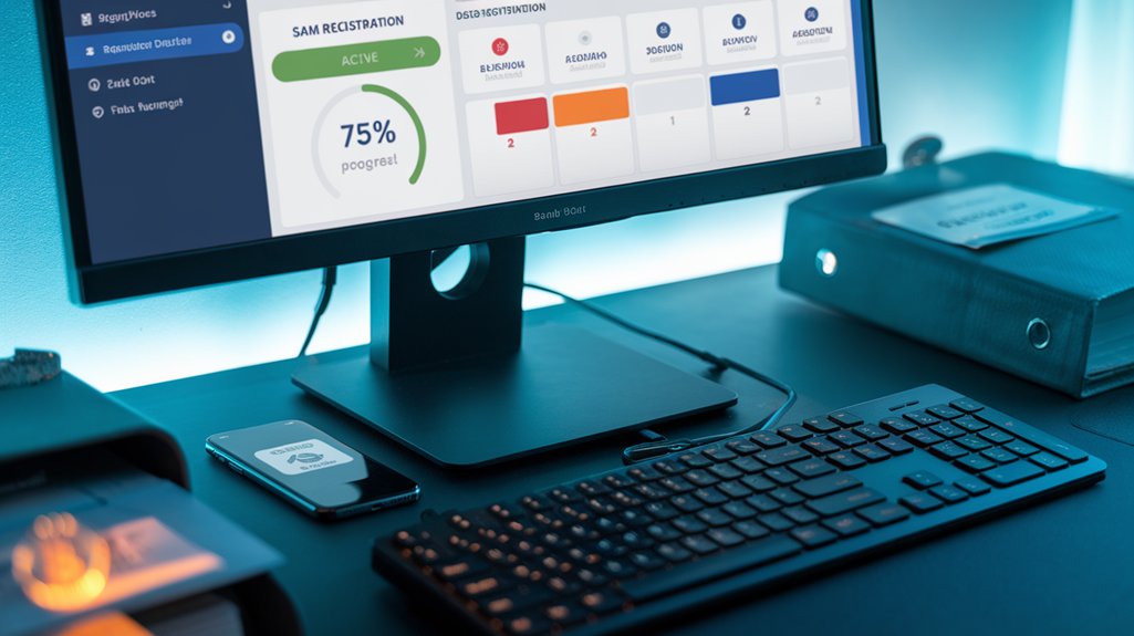 monitor sam registration status