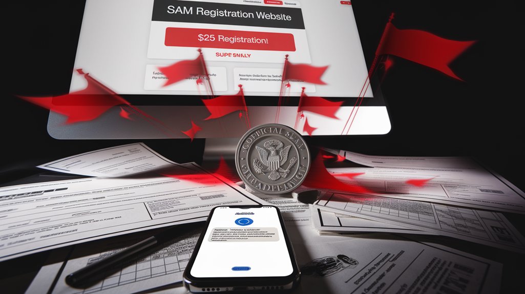 recognize sam registration scams