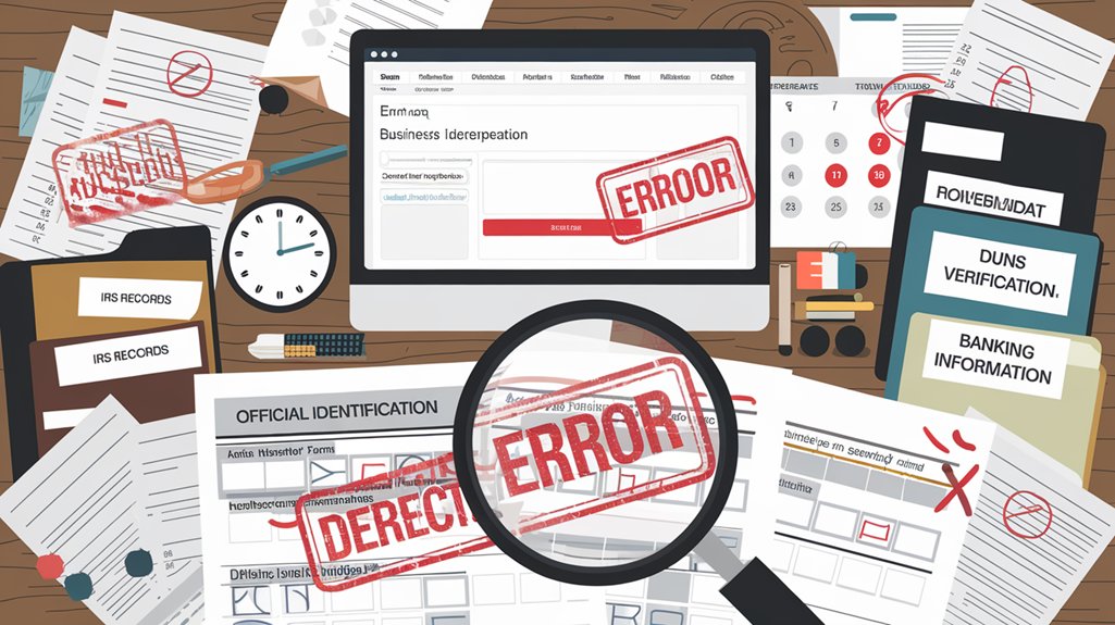 sam application rejection errors