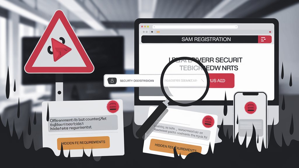 sam registration scam awareness
