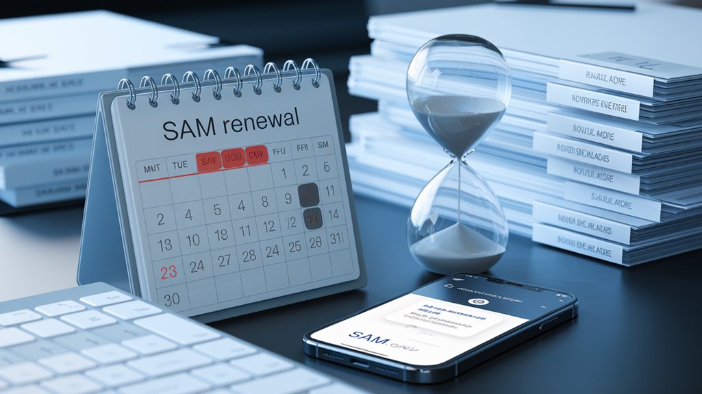 timely sam renewal preparation steps